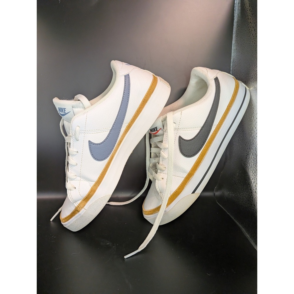 Nike Court Legacy Next Nature White Multi Color Sneakers DH3161-100 Mens 7.5